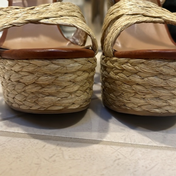 Raffia platform espadrilless size 8 - Picture 5 of 6